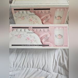 Pfaltzgraff Perennials Tea Rose Glassware Set